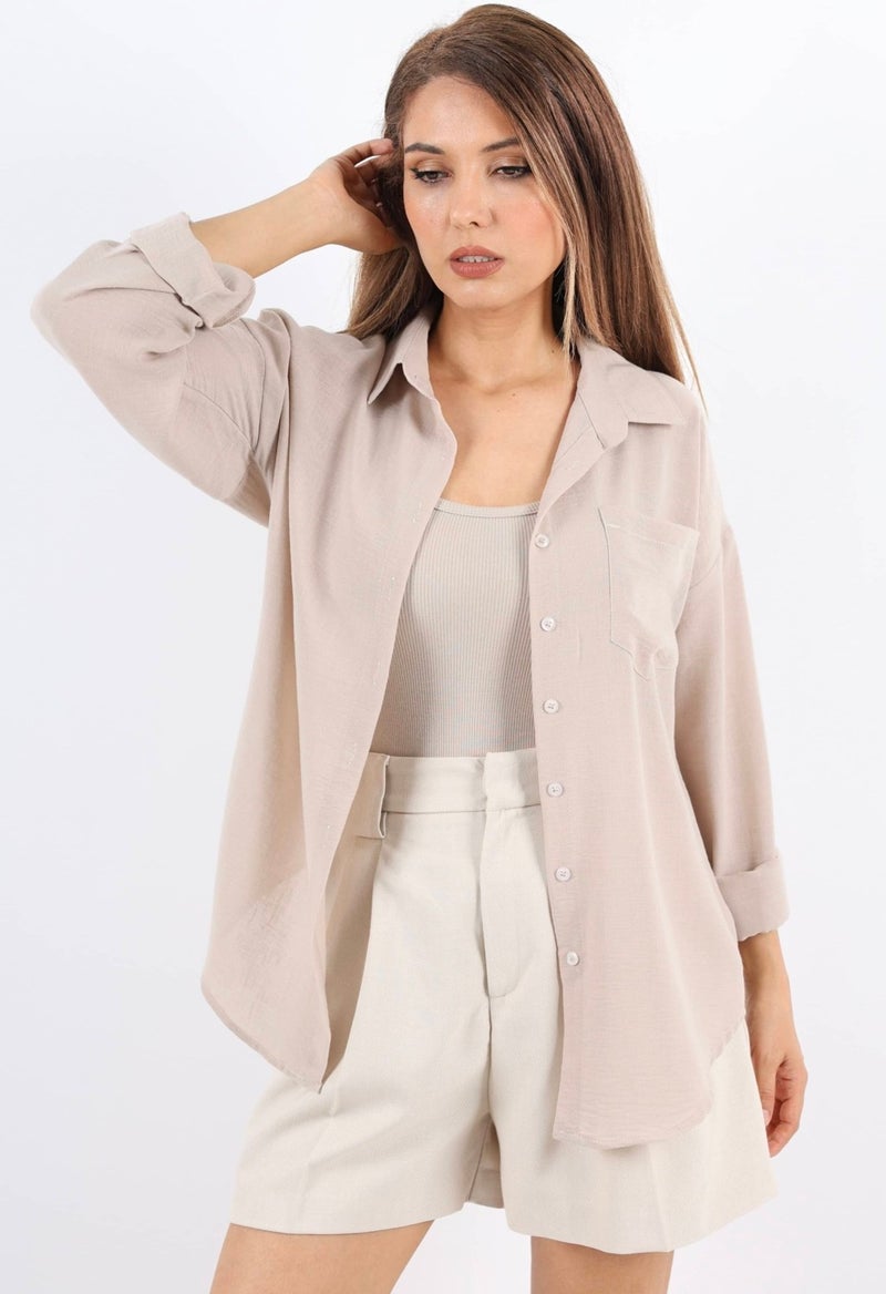 Women's Well Stone Linen Shirt