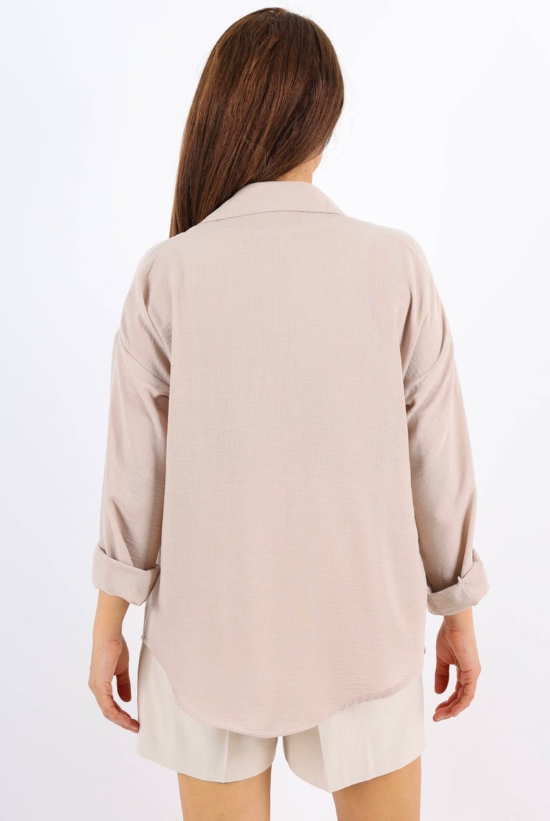 Women's Well Stone Linen Shirt