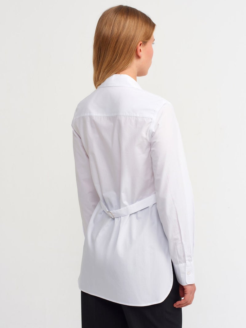 50181 Window Detailed Shirt-White