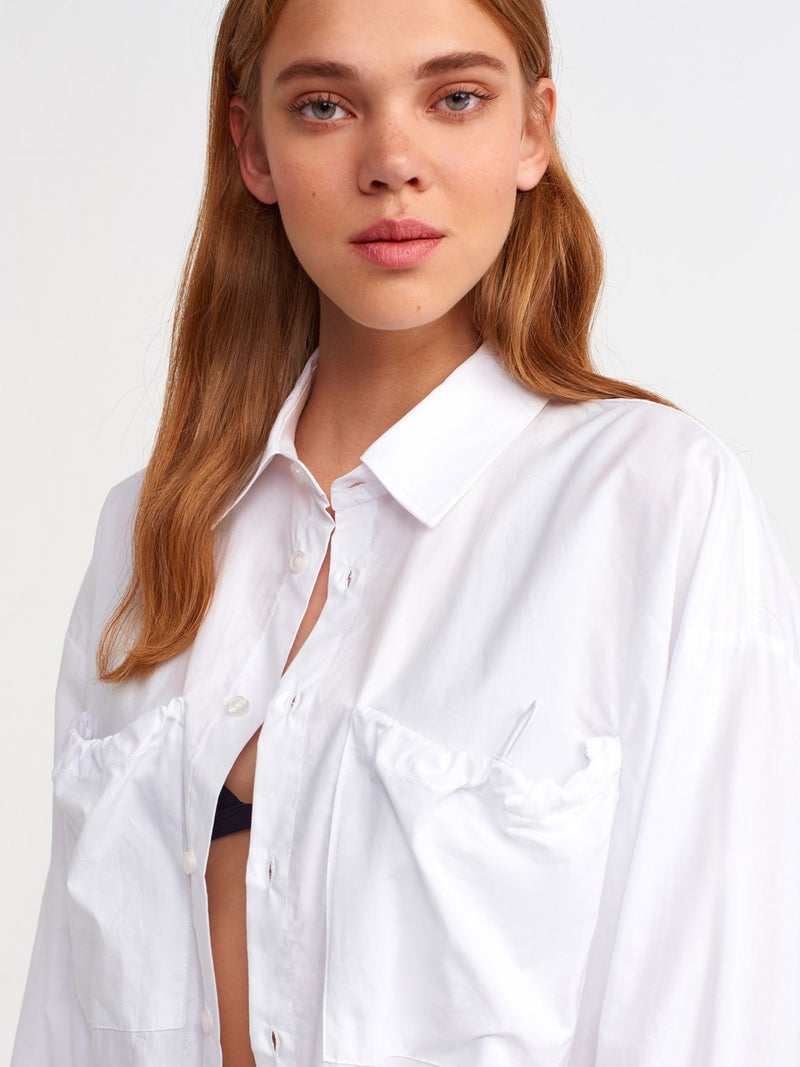 50159 Poplin Shirt-White