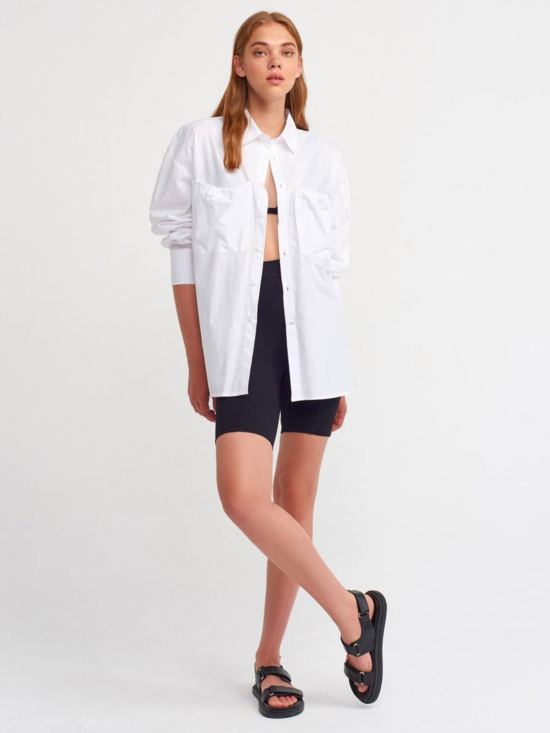 50159 Poplin Shirt-White