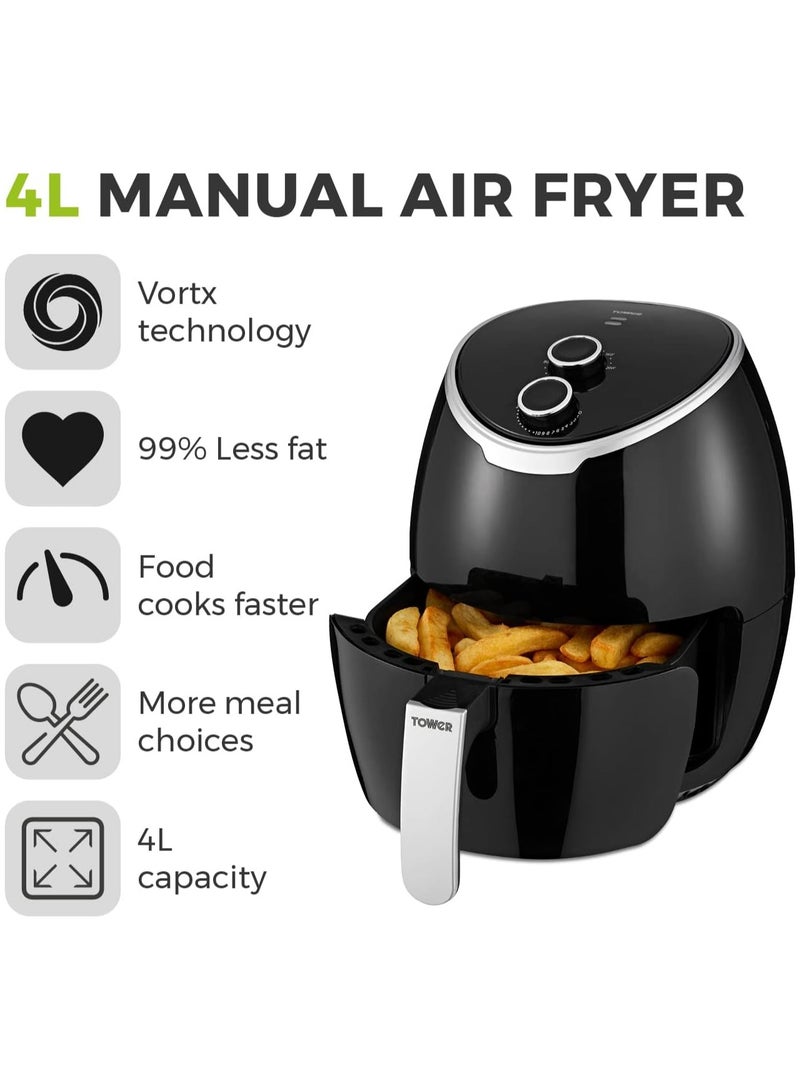 Tower Vortx Air Fryer 4L Black 1400w