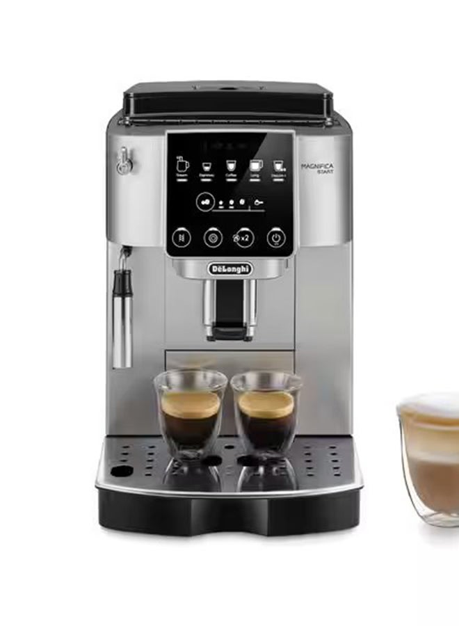 Fully Automatic Coffee Machine Magnifica Start Bean-To-Cup Espresso Machine Perfect For Espresso, Americano, Cappuccino, Latte Macchiato And Coffee Recipes 1.8 L 1450 W ECAM220.31.SB Silver