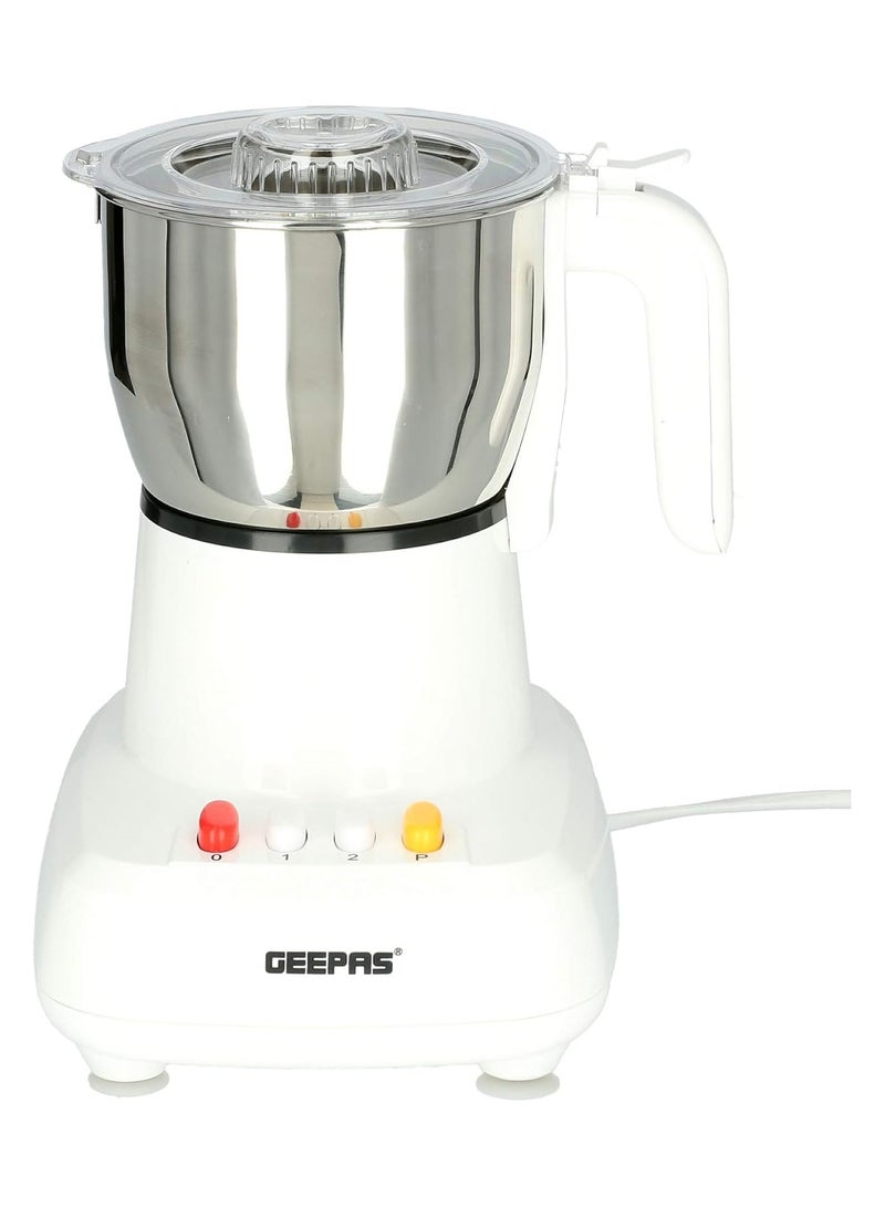 Geepas Food Processor, Stainless Steel Cutting Blade, GCG286 | Transparent Lid | 600W Motor with Overheat Protection