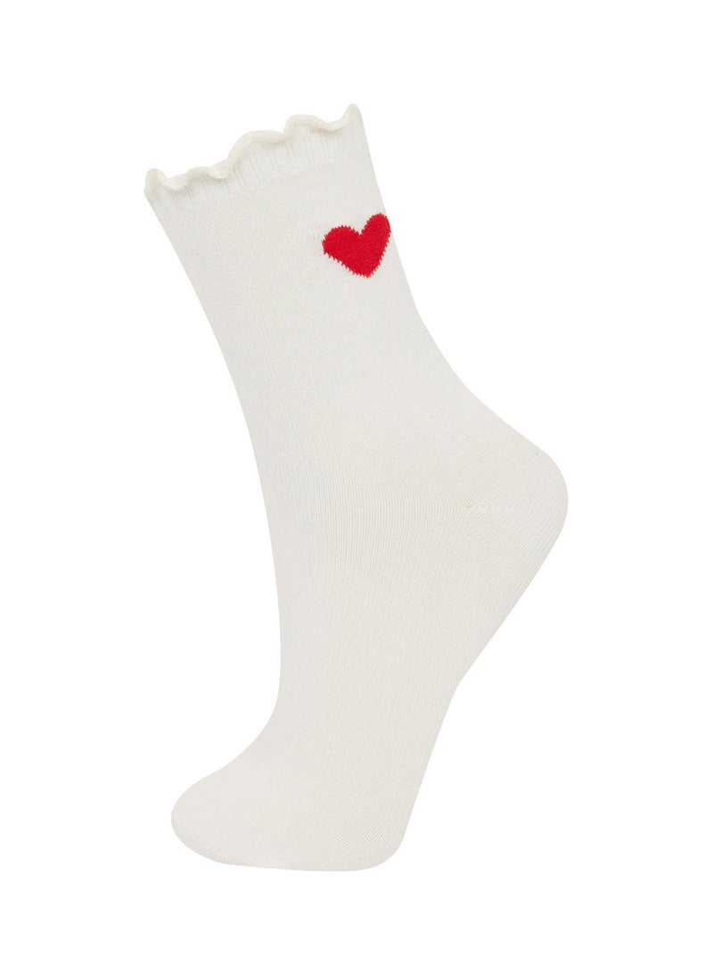 Relax Fit Elasticated 3-Pack Cotton Long Socks