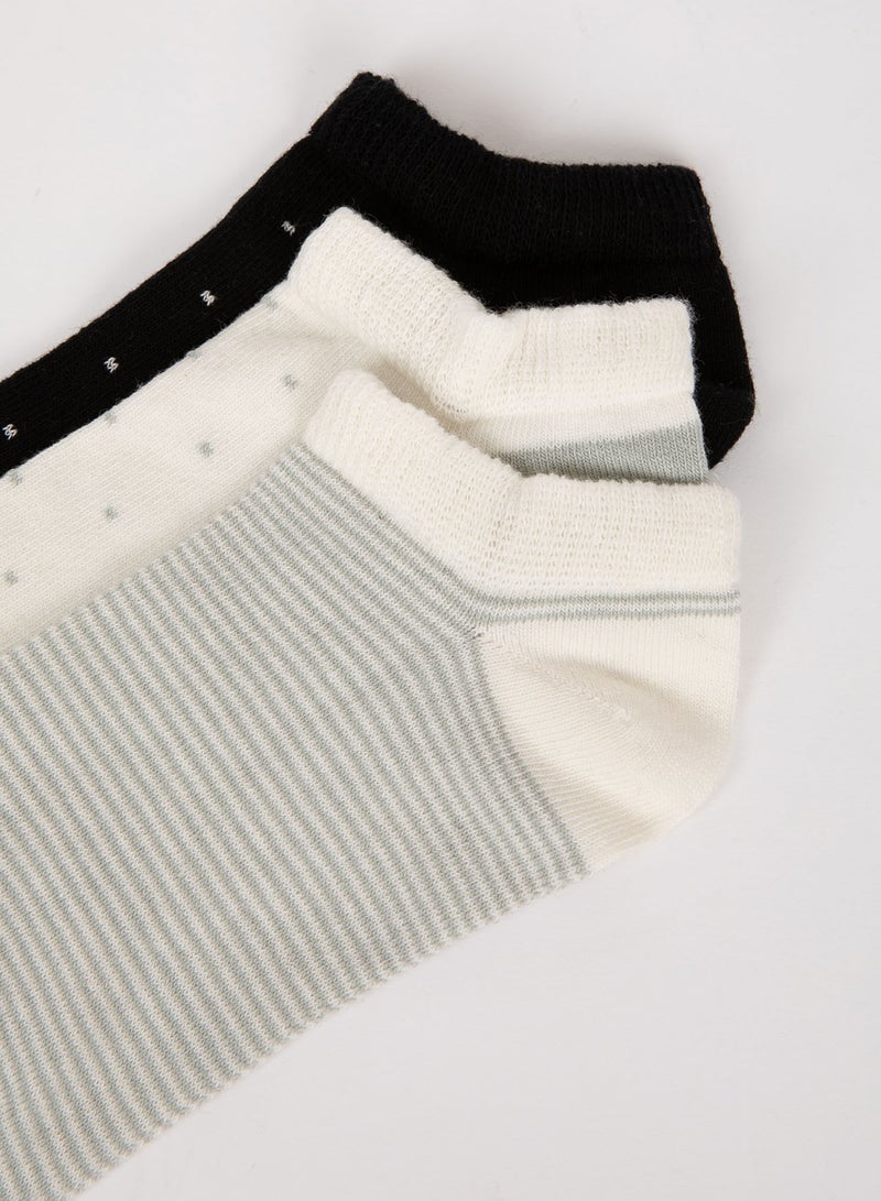 3-Pack Cotton Ankle Socks