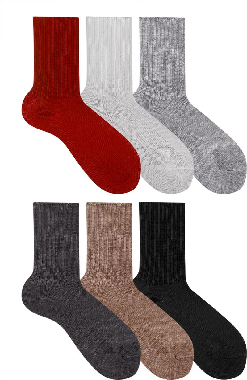 6 Pcs Women's Winter Wool Sleeping Socks Soft Touch