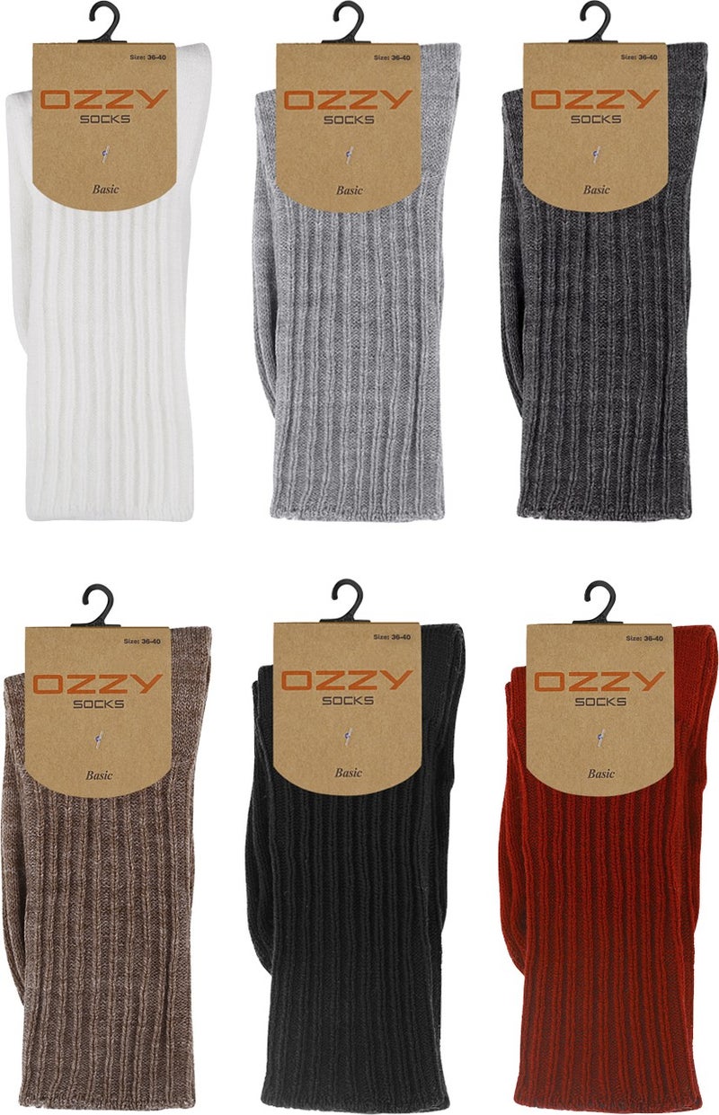 6 Pcs Women's Winter Wool Sleeping Socks Soft Touch