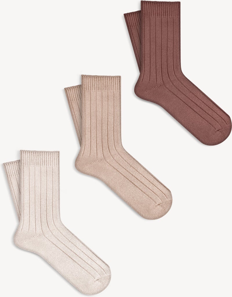 Corded Cotton Medium Thick Winter Socks