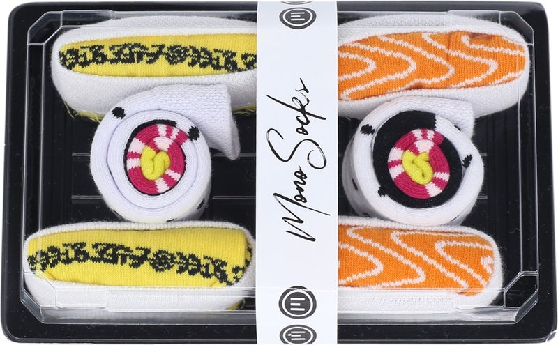 Colored Roll Maki Set B 3-Piece Sushi Socks