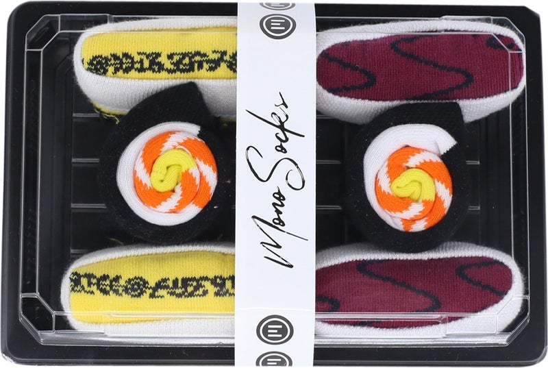 Women's Colorful Lachs Maki Set A 3-Piece Sushi Socks