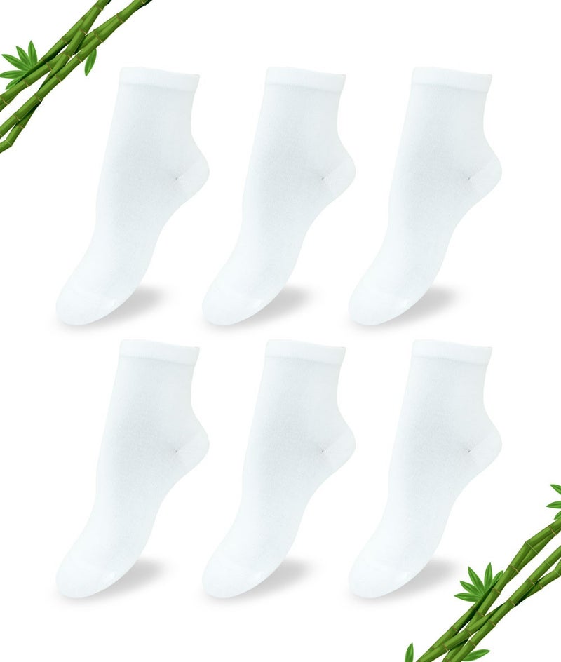 Premium Seamless Women's Bamboo Socks Set of 6