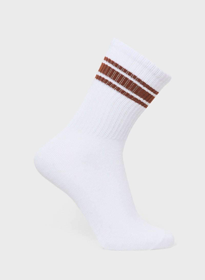 Youth 5 Pack Logo Socks