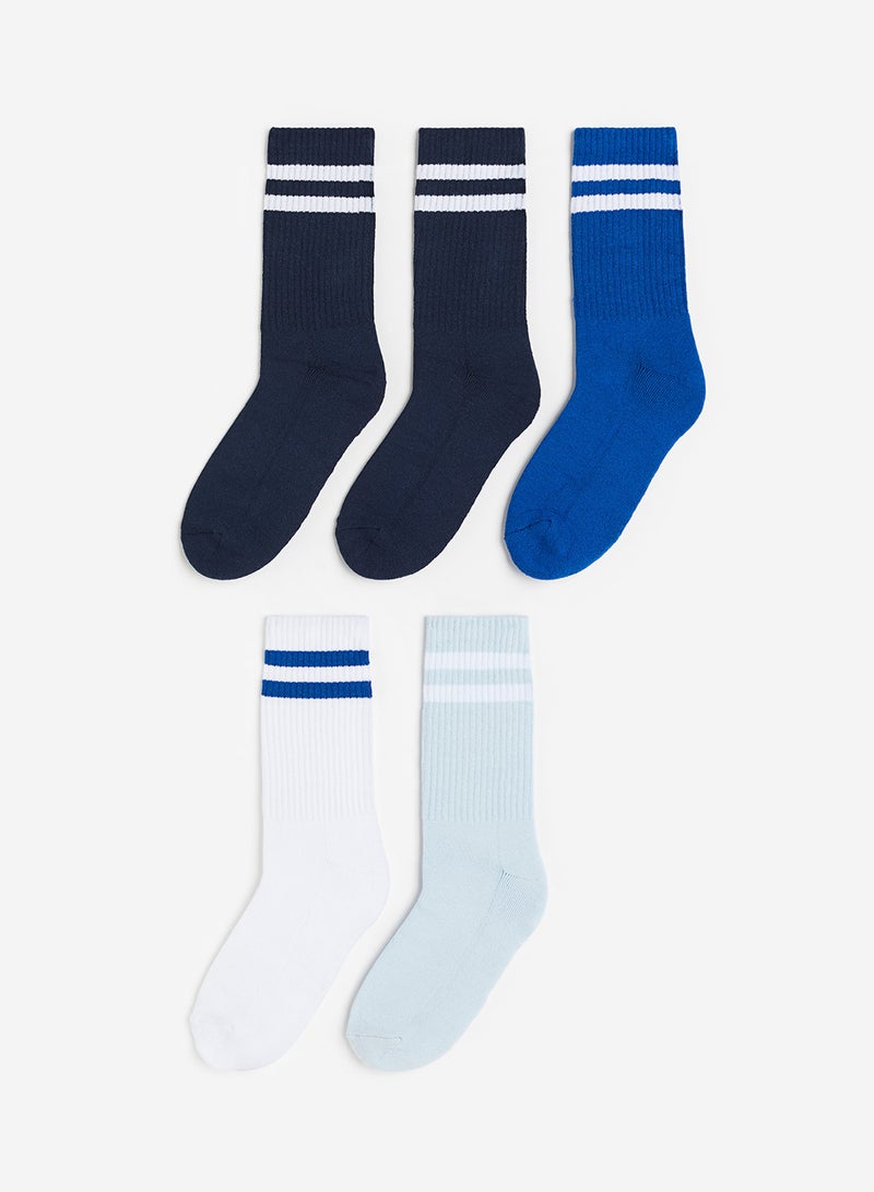 5-Pack Ribbed Socks