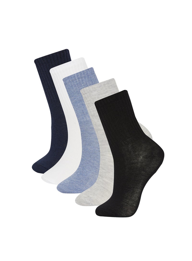 5-Pack Cotton Long Socks