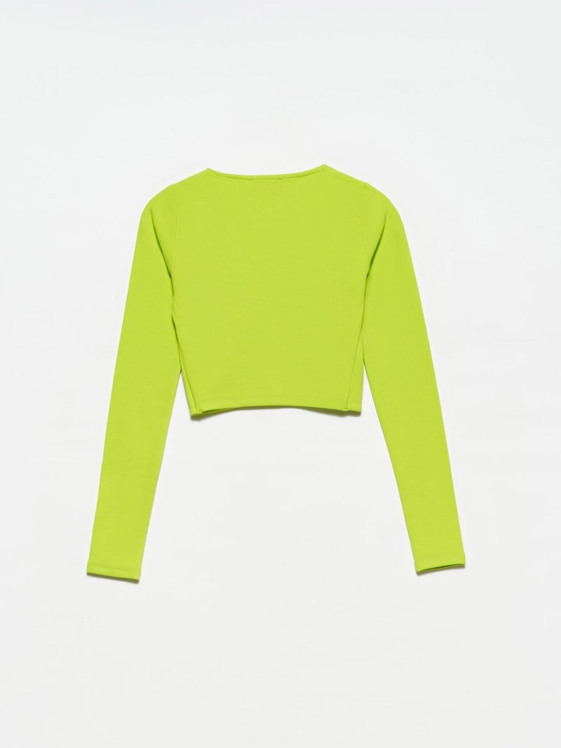 30111 Long Sleeve Top-Lime