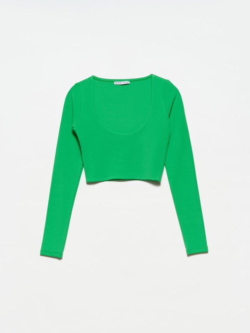 30111 Long Sleeve Top-Light Green