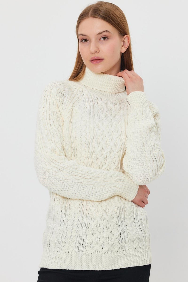 Braided Turtleneck SWEATER (B21-18119)