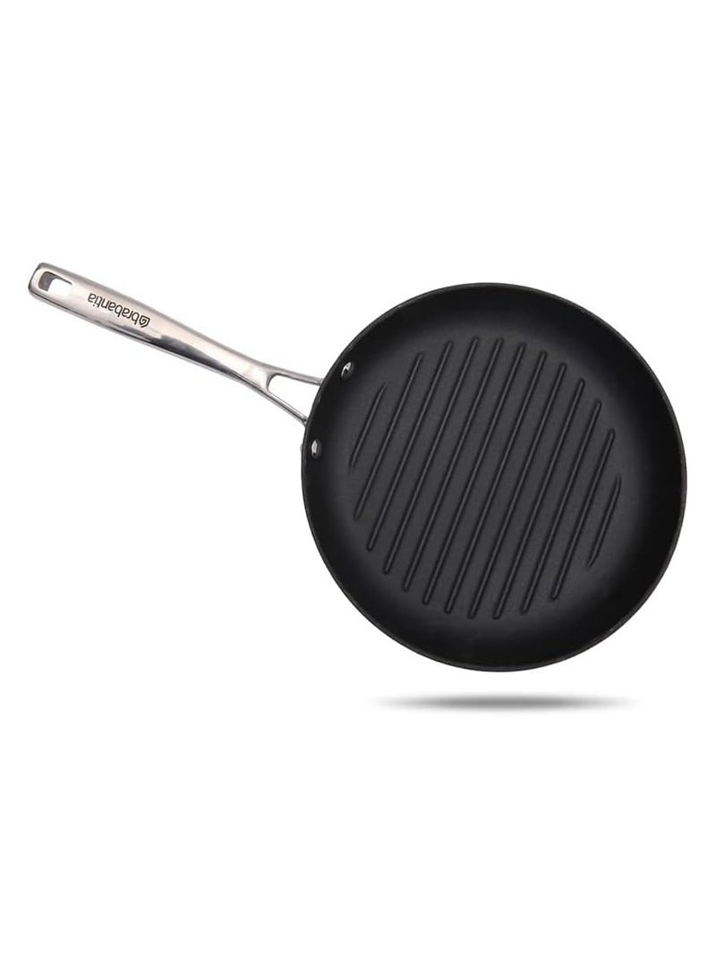 Brabantia Round Grill Pan Iessence, Blue, Cast Iron, 24cm