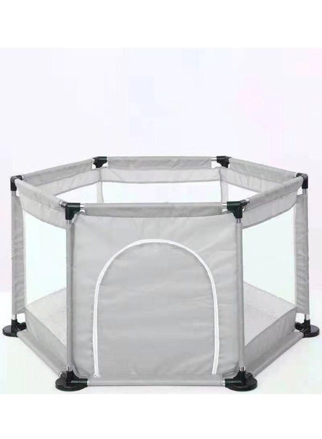 Portable Baby Safety Playpen Fence with Zipper Door – 130x66cm, Includes 10 Ocean Balls