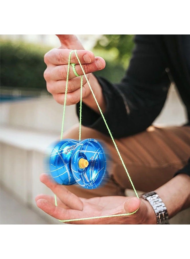 Alloy Yoyo,5Pcs Responsive Yoyo for Kids Beginners, Professional Trick Yoyo with Stable and Sturdy String, Multipack Colorful Alloy Yoyo Ball for Kids Party Favors