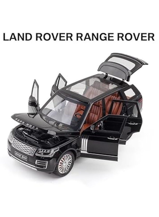 1/24 Scale Land Rover Range Rover Sport Alloy Diecast Model Car Metal Off-Road Vehicle with Simulation Sound and Light Features Perfect Kids Toy and Gift