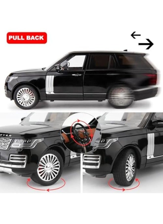 1/24 Scale Land Rover Range Rover Sport Alloy Diecast Model Car Metal Off-Road Vehicle with Simulation Sound and Light Features Perfect Kids Toy and Gift