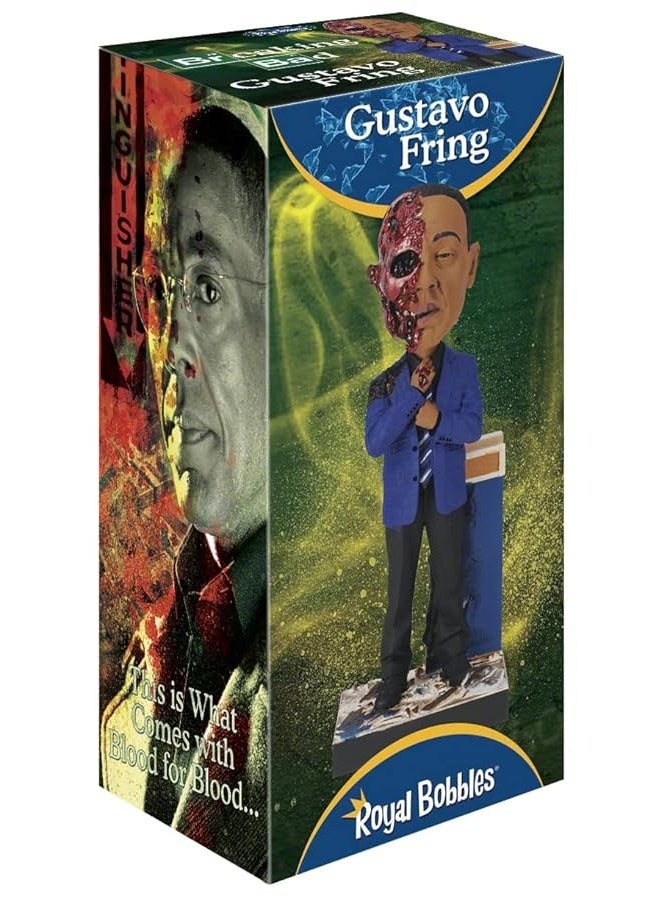 Royal Bobbles Breaking Bad Gus Fring Face Off Collectible Bobblehead Statue