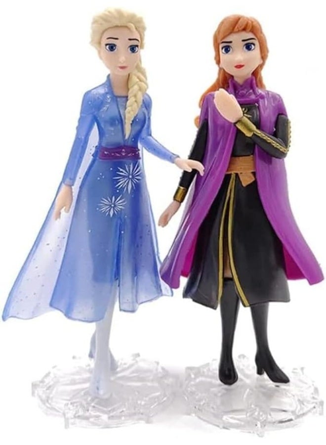 Frozen cake topper Action Figures Toys Frozen cake decorations for Frozen party supplier birthday (5 pcs)