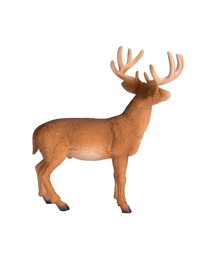 MOJO White Tail Buck Deer Realistic International Wildlife Toy Replica Hand Painted Figurine