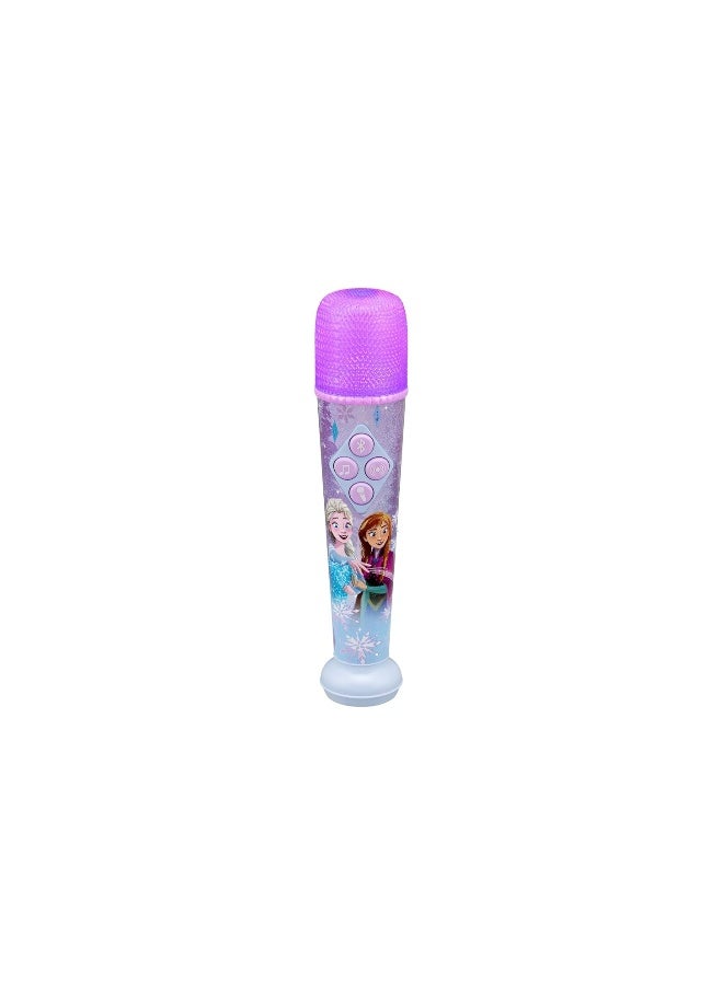 eKids Disney Frozen Karaoke Microphone for Kids, Bluetooth Microphone Includes Built-in Music and Light Show, Designed for Fans of Frozen Toys