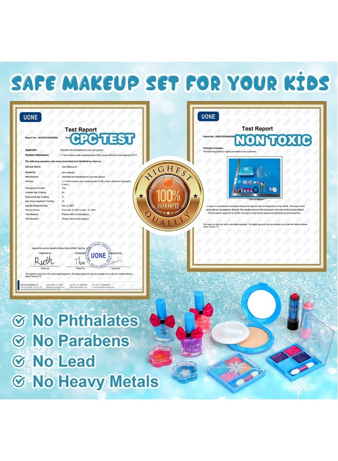 Kids Makeup Kit for Girls, Unicorn Makeup Set, Real Washable Make up Kit for Little Girl Princess Toddler Makeup for Kid Birthday Gifts Unicorn Toys for Girls