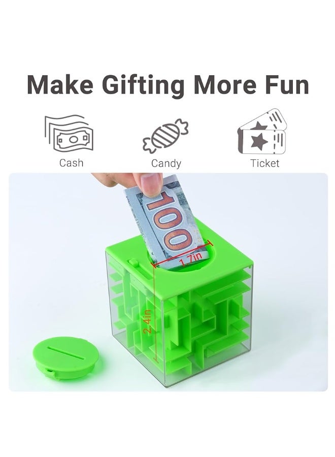 Money Maze Puzzle Box (2 Pack) for Kids and Teens, Makes Cash Gift Giving More Fun