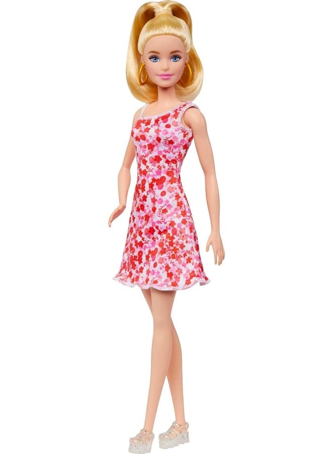 Barbie Fashionistas Doll #205 with Blond Ponytail and Floral Dress