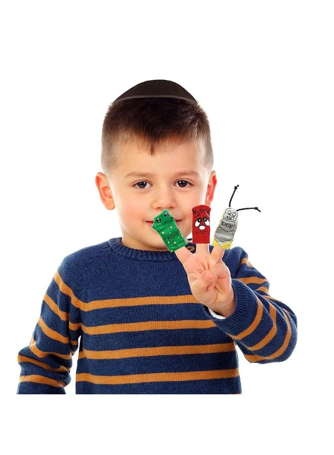 Rite Lite Passover Kids Toy 10 Plague Finger Puppets for Pesach Seder