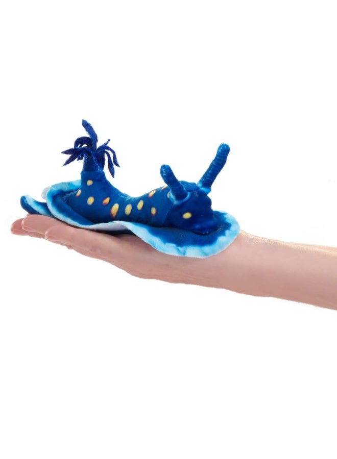 Folkmanis Mini Blue Nudibranch Finger Puppet