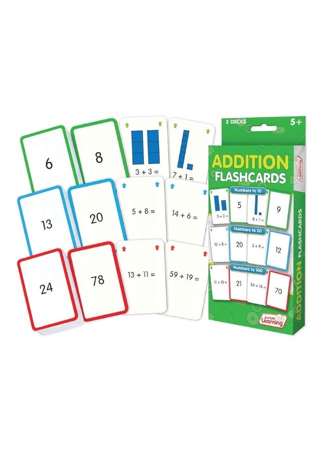 Junior Learning JL204 Addition Flashcards Medium