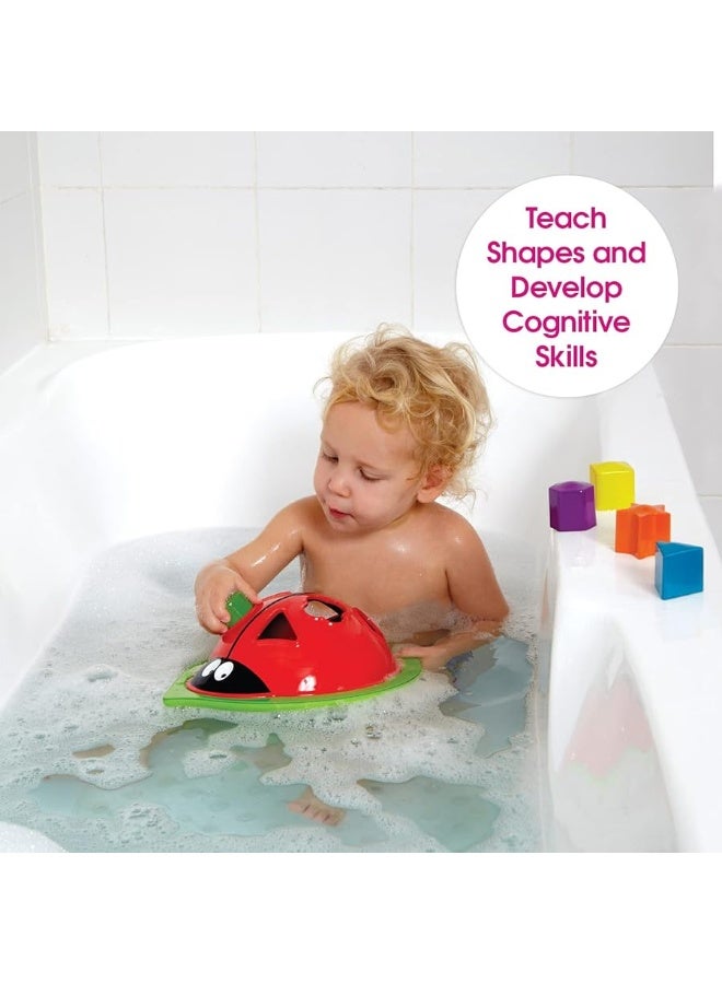 Edushape Ladybug Sorter - Sorting Bathtub Toys - Early Child Development Learning Educational Toy - Toddler Bath Toys - Baby Bath Toys for Toddlers 1-3 Teaches Cause & Effect, Cognitive Skills