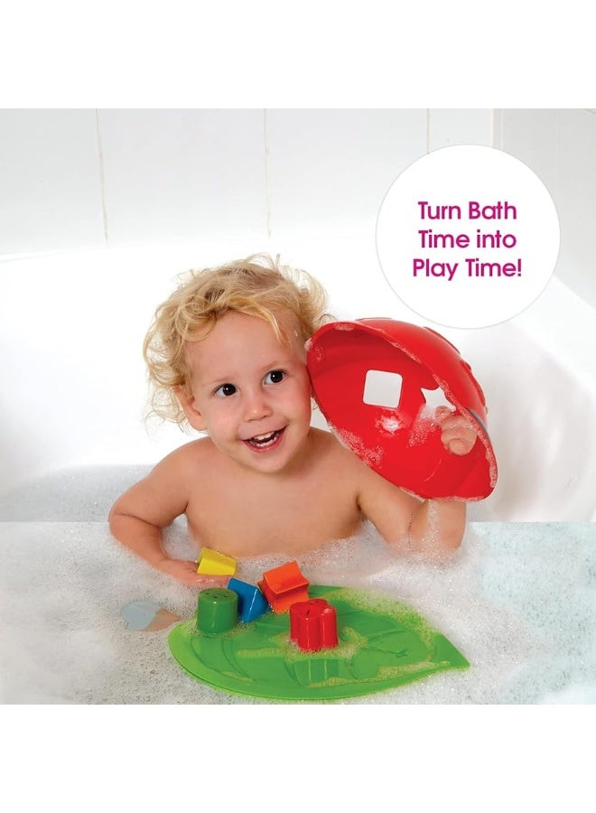 Edushape Ladybug Sorter - Sorting Bathtub Toys - Early Child Development Learning Educational Toy - Toddler Bath Toys - Baby Bath Toys for Toddlers 1-3 Teaches Cause & Effect, Cognitive Skills