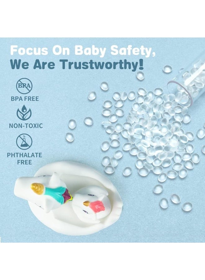 Baby Bath Toys Cute Unicorn Spray Toys Bathroom Rubber Floating Bathtub Squirt Toys for Toddlers Infants 6-12 Months Girl Ideal Gifts Value Pack 4pcs Set