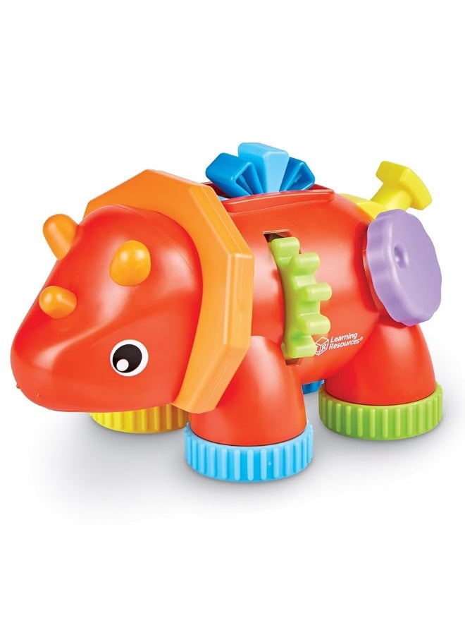 Learning Resources Tracy The Fidget Triceratops,1 Piece, Ages 18 Months+, Baby Toys,Sensory Toys for Toddlers, Fine Motor Toys,Montessori Toys