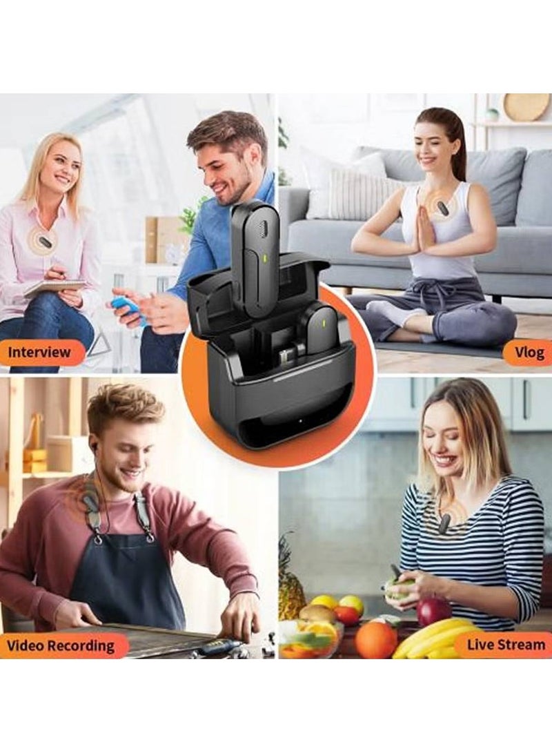 Portable Wireless Lavalier Mini Microphone For Recording Live Broadcast And Gaming Phone