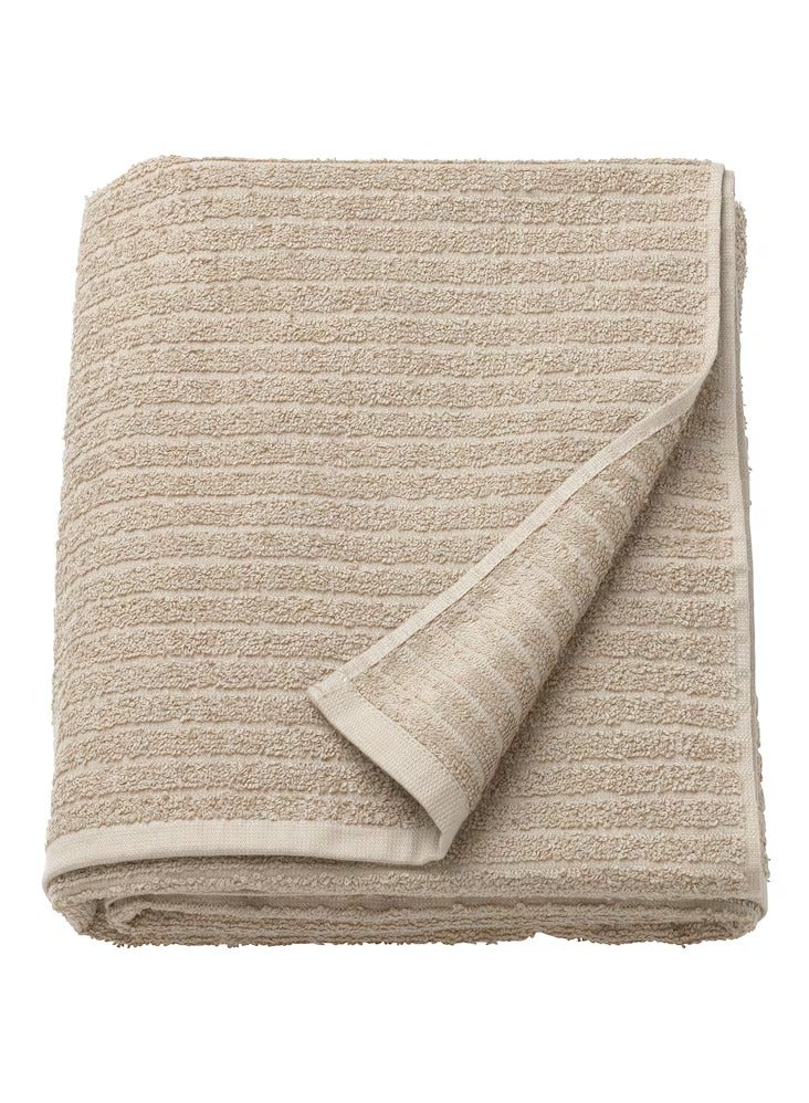 Bath sheet, light beige, 100x150 cm