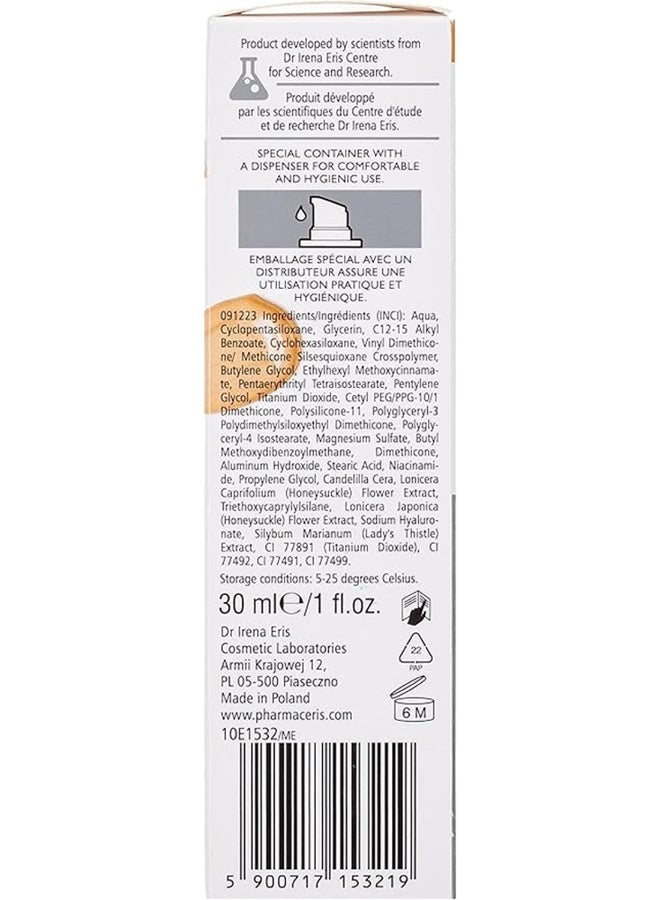 Pharmaceris F 03 Bronze Mild Fluid Foundation With Spf 20, Intense Coverage 03 Bronze