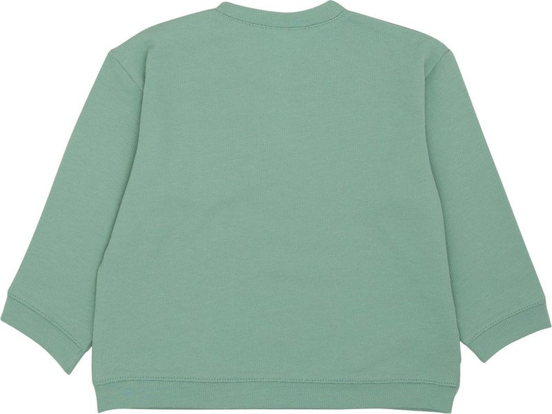 Basic Sweatshirt with Snap on Shoulders