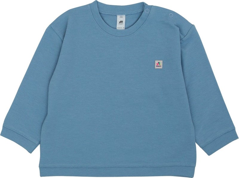 Basic Sweatshirt with Snap on Shoulders