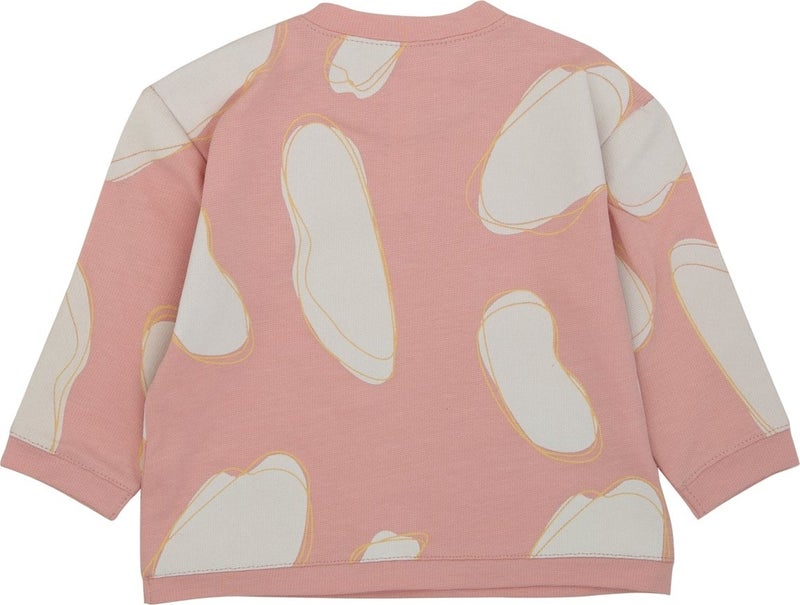 Snap-Shoulder Cloud Printed Sweatshirt