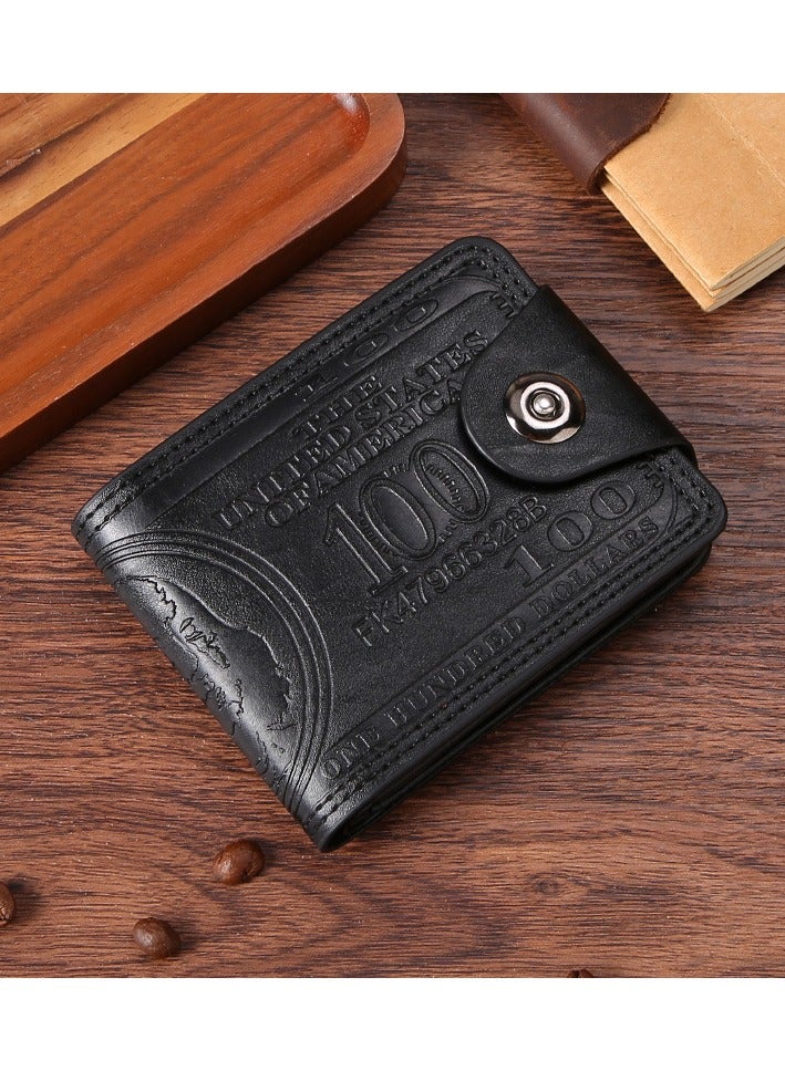 New Multi Card Three Fold Zipper Wallet