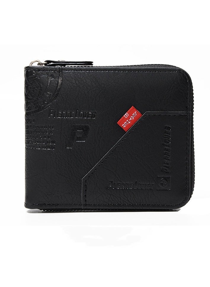 New Multi Card Three Fold Zipper Wallet