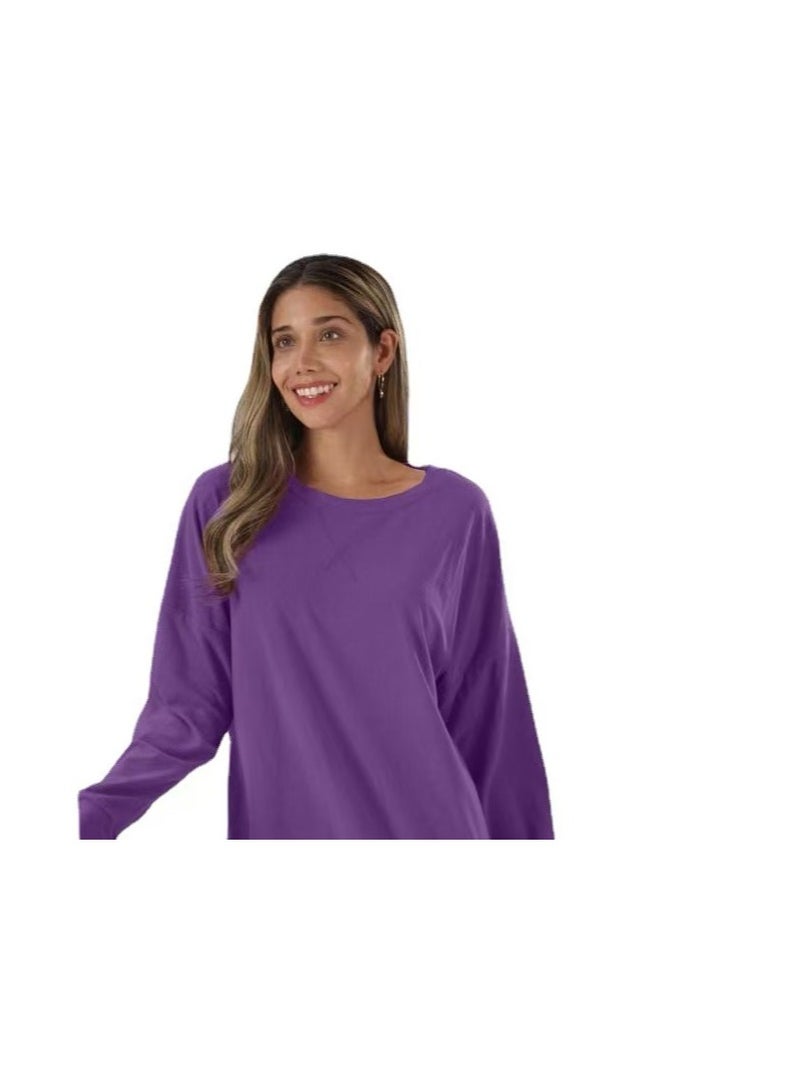 Women's Ecosmart V-neck sweatshirt, women's wool pullover sweatshirt